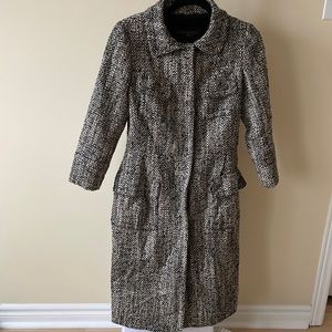 NWOT GIAMBATTISTA VALII tweed boucle wool coat, size S